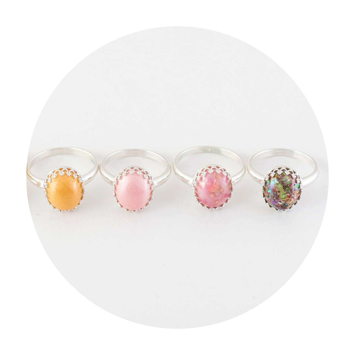 Violet Breastmilk Keepsake Ring