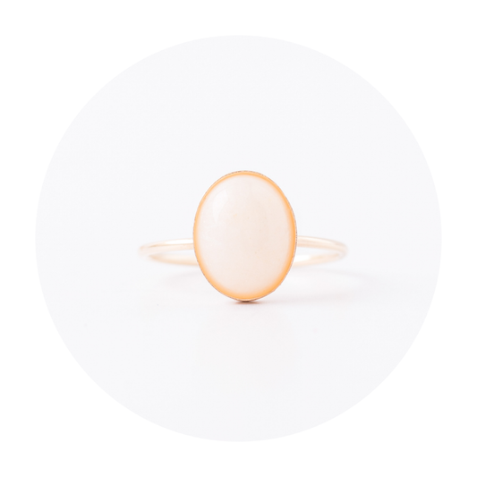 Oval Bold Gold Keepsake Ring